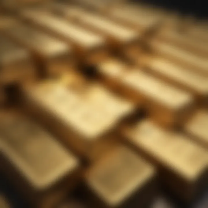 Golden bar reflecting market dynamics