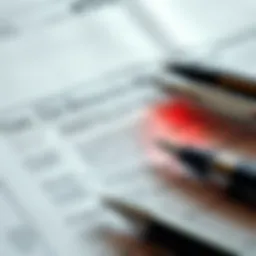 A detailed view of a tax return document with highlighted sections indicating amendments.