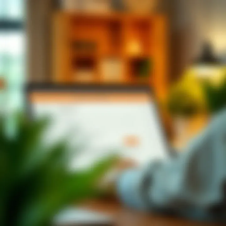 An illustration depicting the online application interface for personal loans