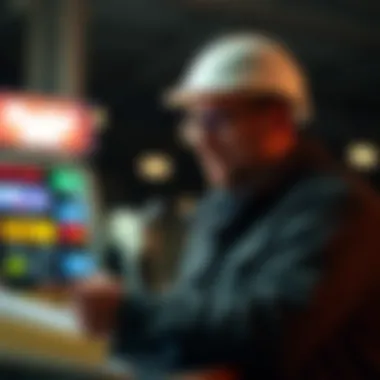 Small business owner reviewing fuel expense tracking