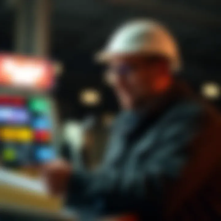 Small business owner reviewing fuel expense tracking