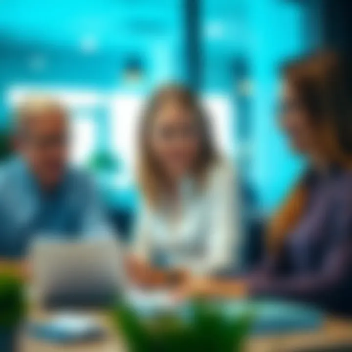 Collaborative Bookkeeping Team An outsourced bookkeeping service team working collaboratively