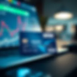 Prepaid Visa card on a digital interface