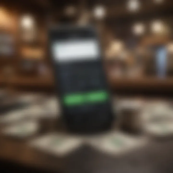 Infographic illustrating Cash App interface