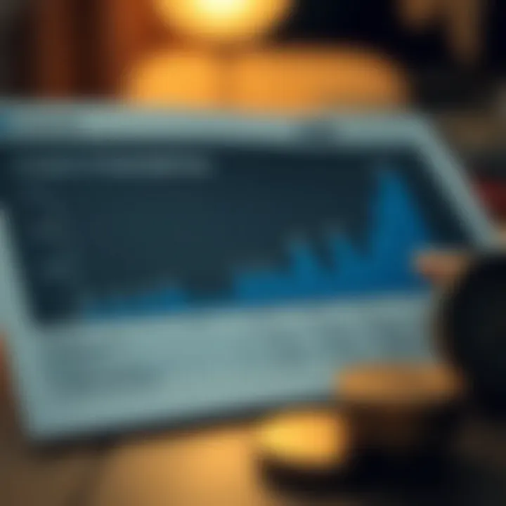 Graph showcasing fees associated with various accounts