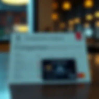 Comparison chart of credit cards