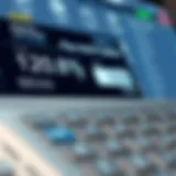 Digital Interface of a Monthly Payment Calculator