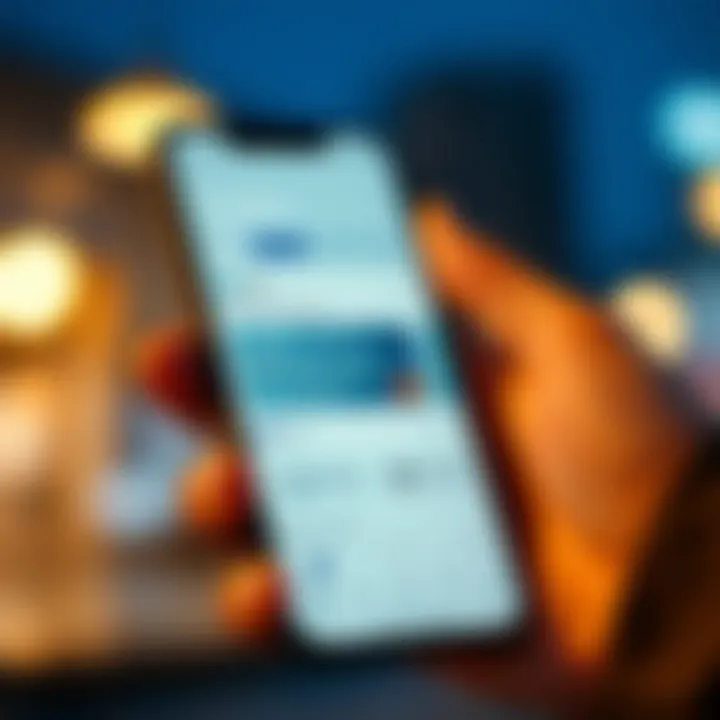 Mobile app interface showcasing Zelle transactions