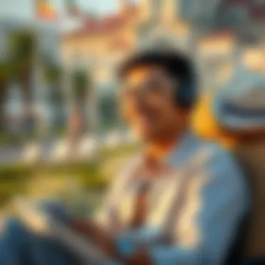 Enjoying Travel Rewards and Benefits Relaxed traveler enjoying benefits of credit rewards