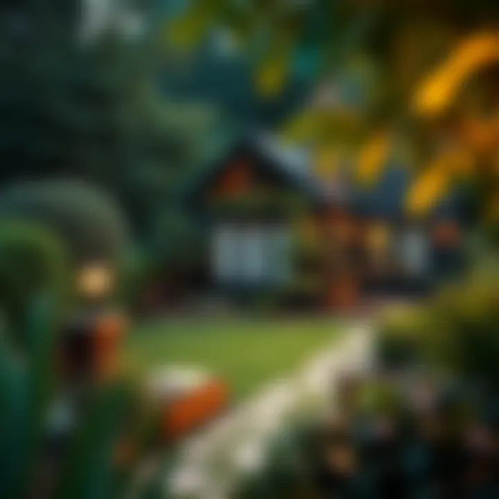 Discover a Charming Backyard Retreat Charming Backyard with Lush Landscaping