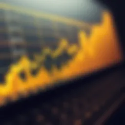 Graph illustrating gold price trends over the past decade