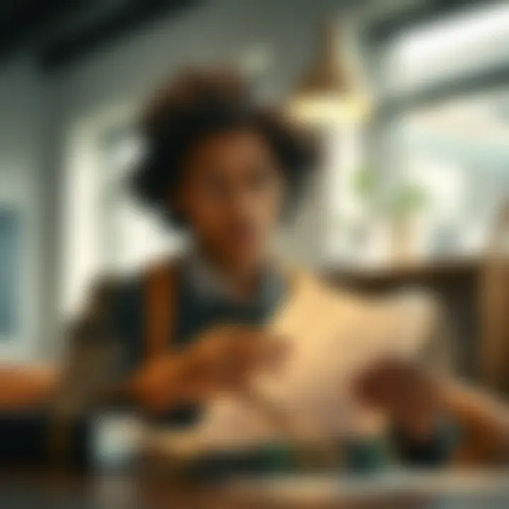 Evaluating Financial Factors for Student Loans A thoughtful student reviewing financial documents