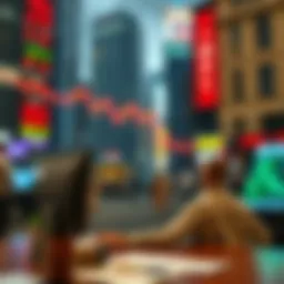 Visual representation of investment strategies in a dynamic market