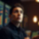 A person contemplating financial decisions