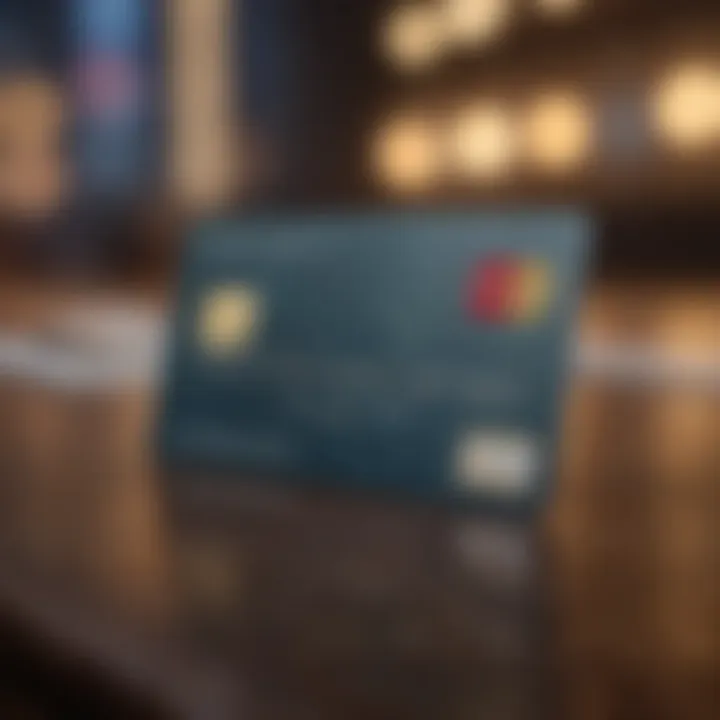 Credit card showcasing international features