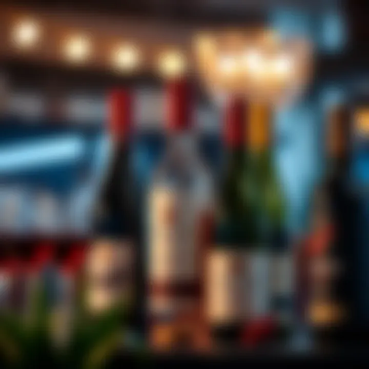 Elegant wine bottles displayed for investment consideration