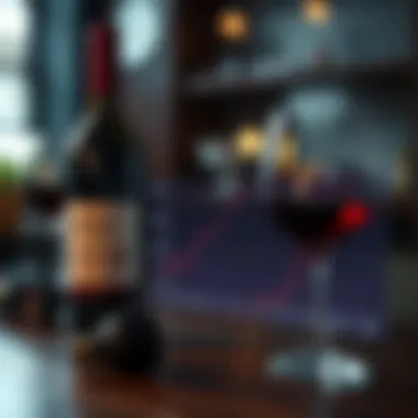 Graph depicting wine stock performance trends