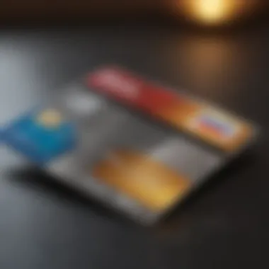 Visual representation of credit card balance transfer concept