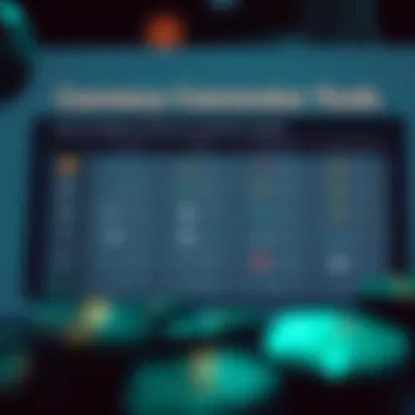 Comparison of Currency Conversion Tools in Crypto Comparison chart of various currency conversion tools in cryptocurrency.