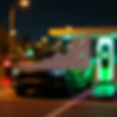 Graph illustrating growth of EV charging infrastructure