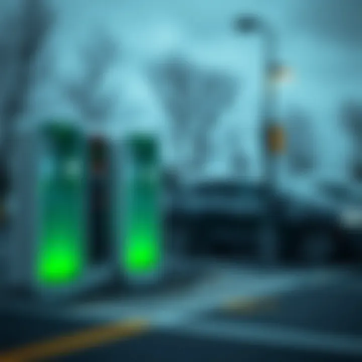 Strategic map of electric car charging stations