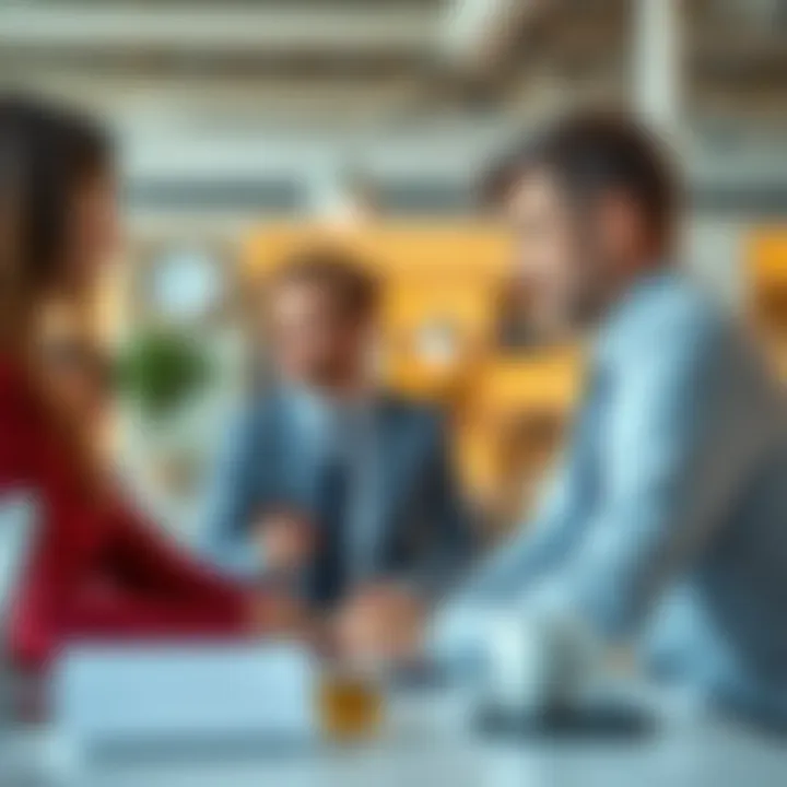 Advisor Strategies in Flat Fee Investment Models Financial advisor discussing strategies with clients