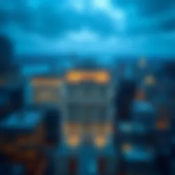 Aerial view of Goldman Sachs headquarters