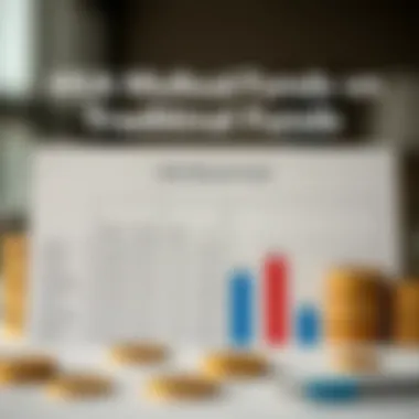 Comparison of HSA Mutual Funds and Traditional Investments Chart comparing traditional investments with HSA mutual funds
