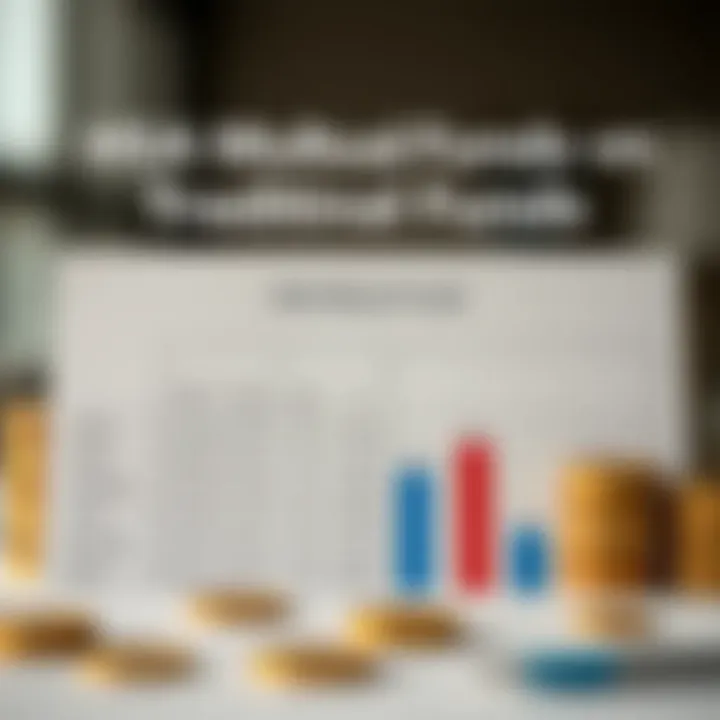 Comparison of HSA Mutual Funds and Traditional Investments Chart comparing traditional investments with HSA mutual funds