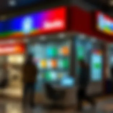 Diverse Services Offered by Local Banks A diverse range of banking services displayed on a digital platform