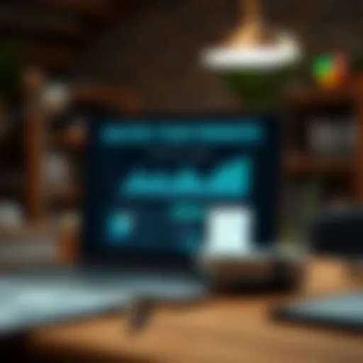 Visual representation of online financial tools