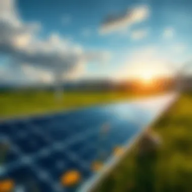 Renewable Energy Innovations An infographic showcasing renewable energy advancements