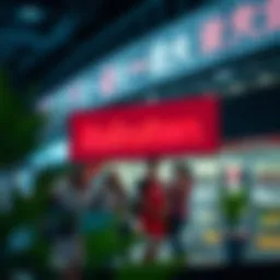 Visual representation of Rakuten's e-commerce platform