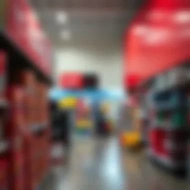 Staples storefront showcasing office supplies