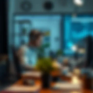 Digital services being provided in a virtual workspace