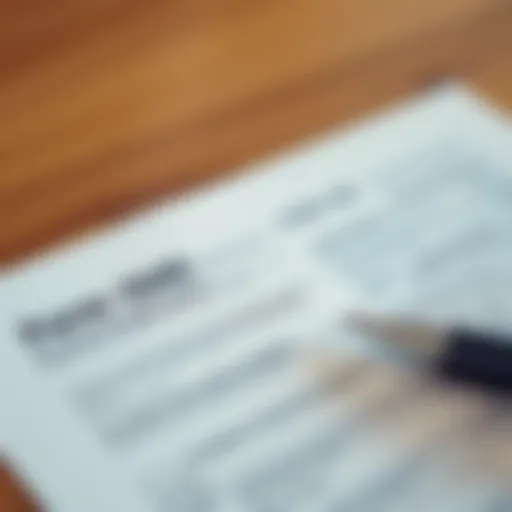 Detailed overview of Form 1040 layout