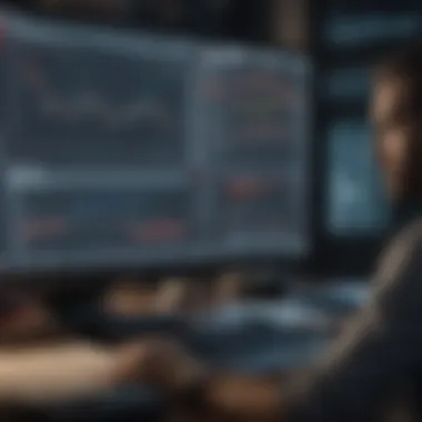 Analyzing Stock Trends A financial analyst reviewing stock charts