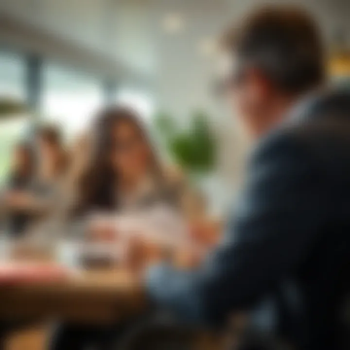 Financial Guidance on Loan Options A financial advisor discussing loan options with a client