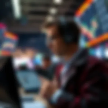 Analyzing Market Trends for Investment Investor analyzing market trends