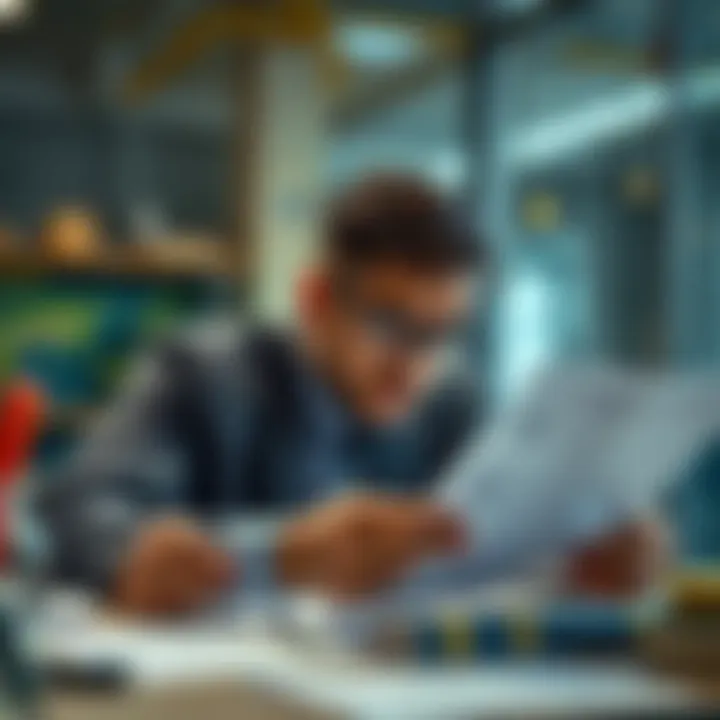 Understanding Risk Assessment: A Crucial Step in Investment A person analyzing financial documents for risk assessment