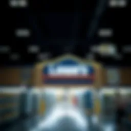 Visual representation of stock options benefits at Lowe's