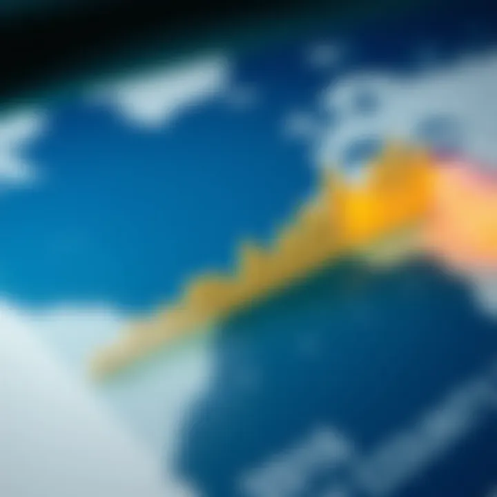 Graph showing production levels of natural gas by country
