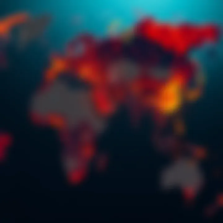 World map highlighting natural gas reserves