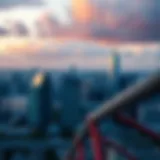 Skyline of a bustling urban area representing commercial real estate potential