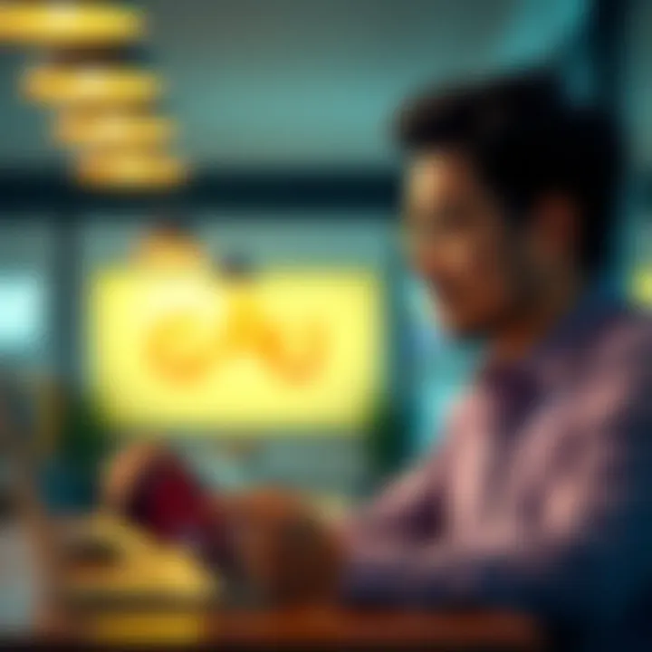 Evaluating Credit Card Choices Person reviewing credit card offers