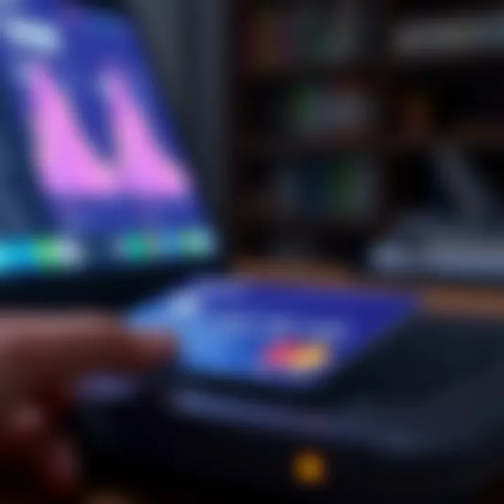 Credit card with digital payment interface