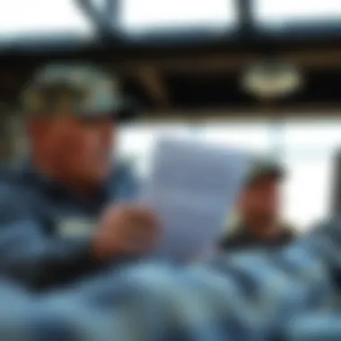 Understanding the VA Loan Application A veteran reviewing VA loan paperwork