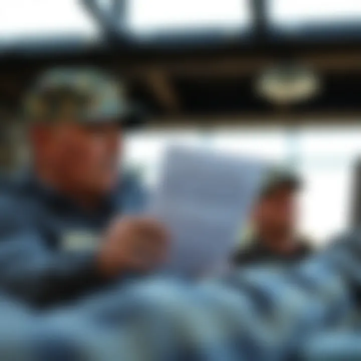 Understanding the VA Loan Application A veteran reviewing VA loan paperwork