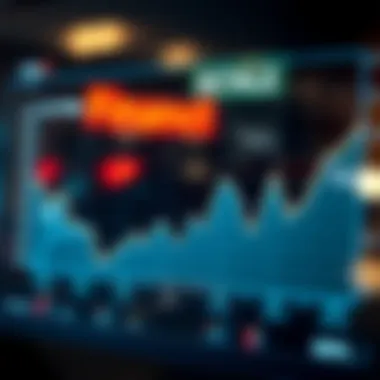 A graph displaying fluctuating market interest rates