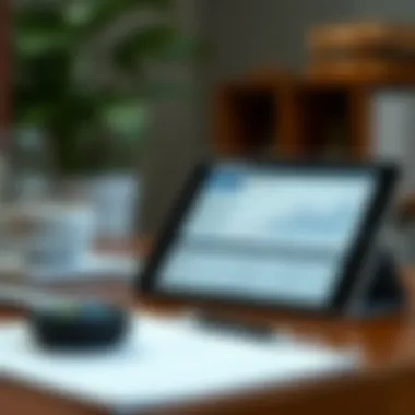 Comparative Analysis of Financial Management Tools Comparison of Quicken and other financial tools on an iPad